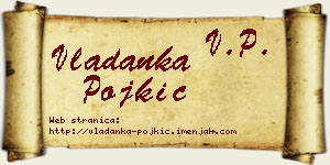 Vladanka Pojkić vizit kartica
